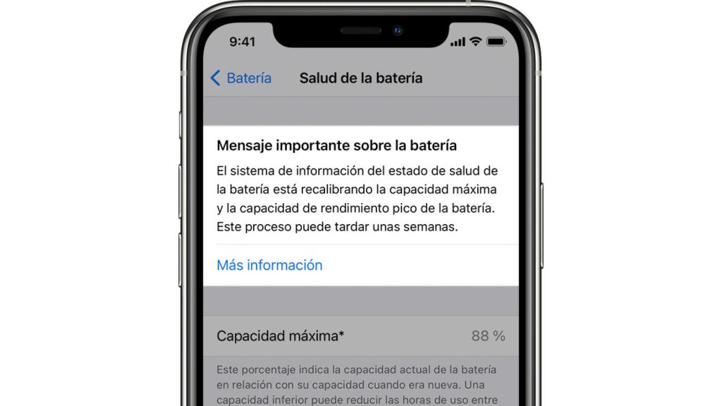 Mensaje de iOS 14.5