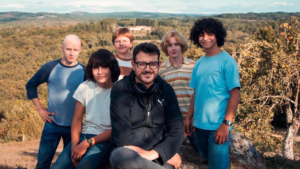 Dani de la Torre y los actores de su última película, ‘Live is Life’.