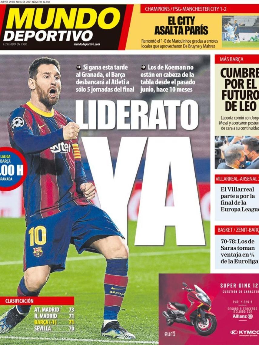Portada Mundo Deportivo