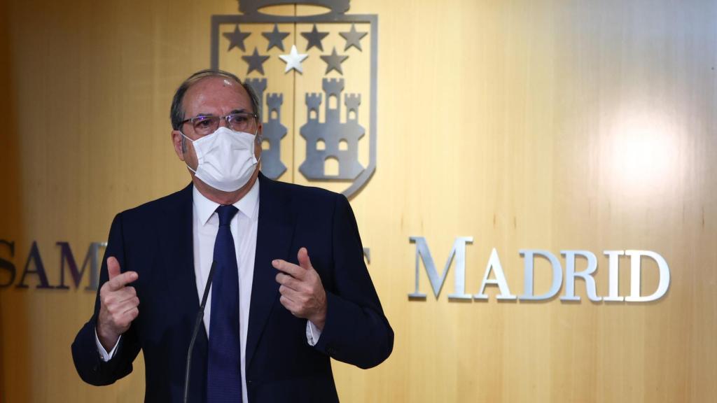Ángel Gabilondo, durante una sesión en la Asamblea de Madrid.