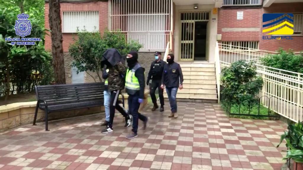 Uno de los detenidos en la operación de la Comisaría General de Información.