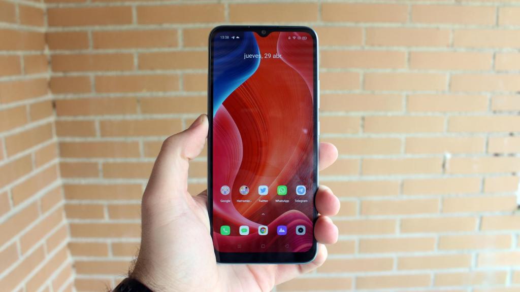 Pantalla del Realme C21.