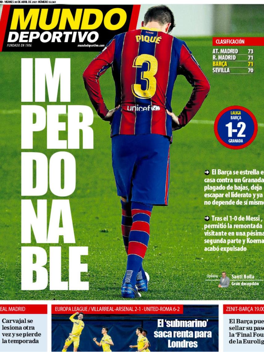 Portada Mundo Deportivo