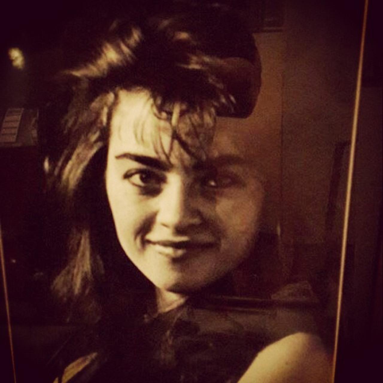 La actriz en una imagen de cuando tenía 18 años compartida por ella misma.