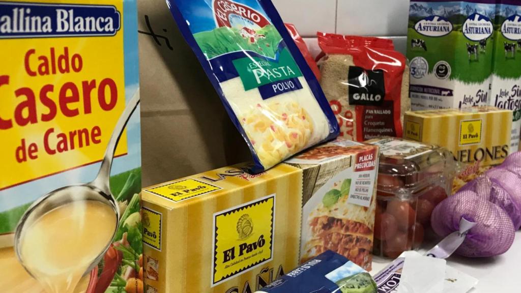 Una parte de la compra realizada.