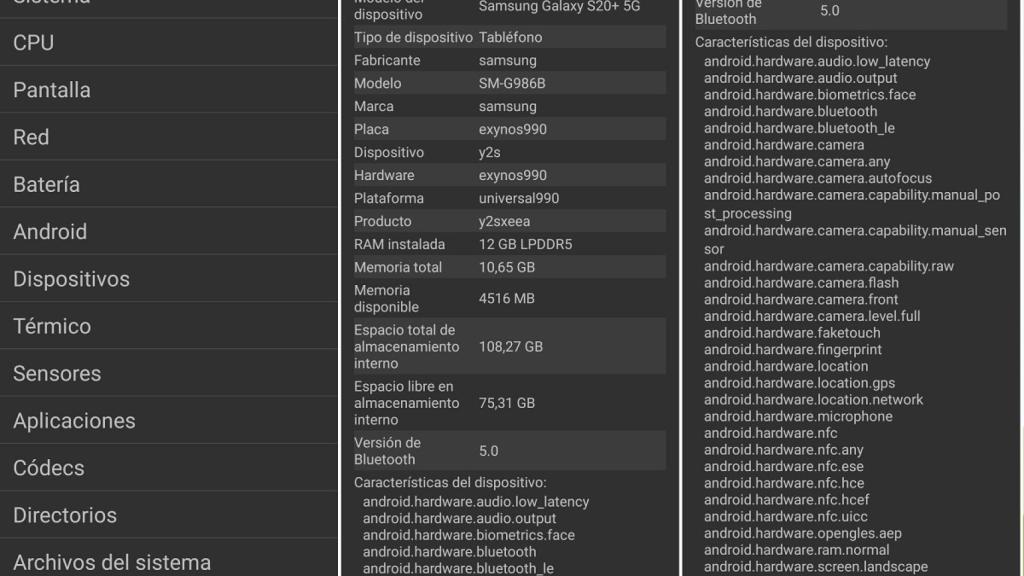 Version de Bluetooth en Android