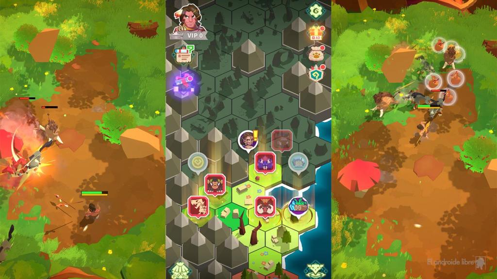 Mapa en Hunter Legend