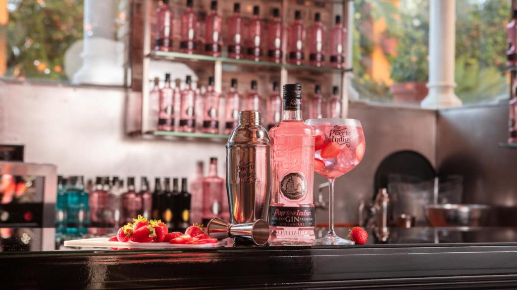 Botella de Puerto de Indias.