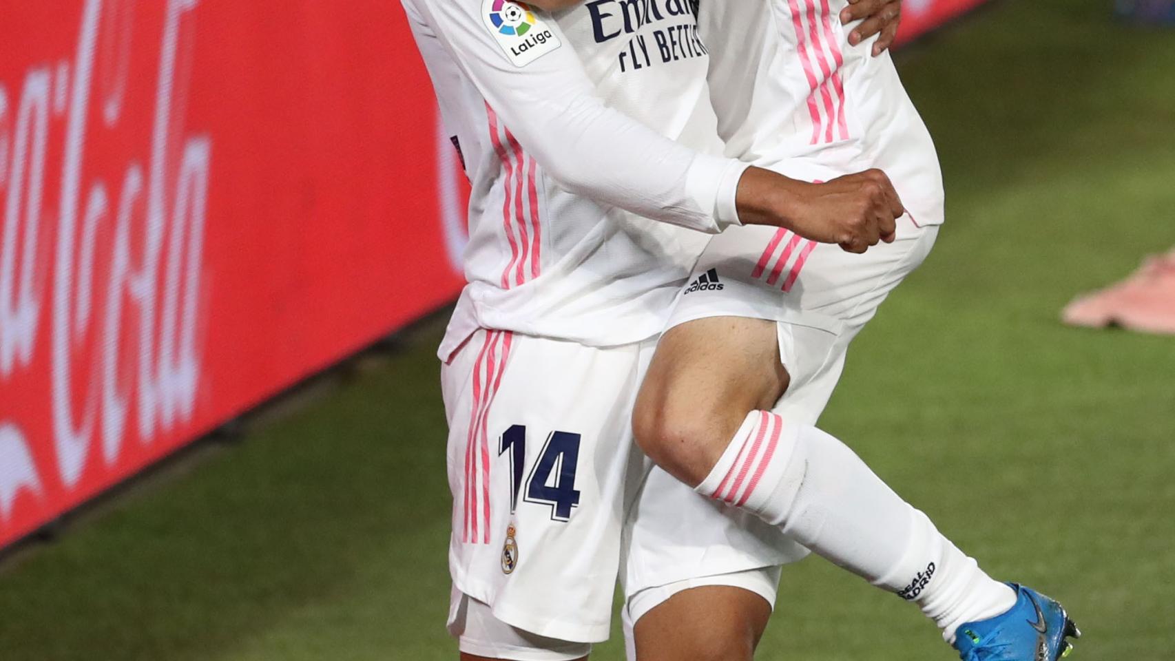 Casemiro celebra su gol a Osasuna