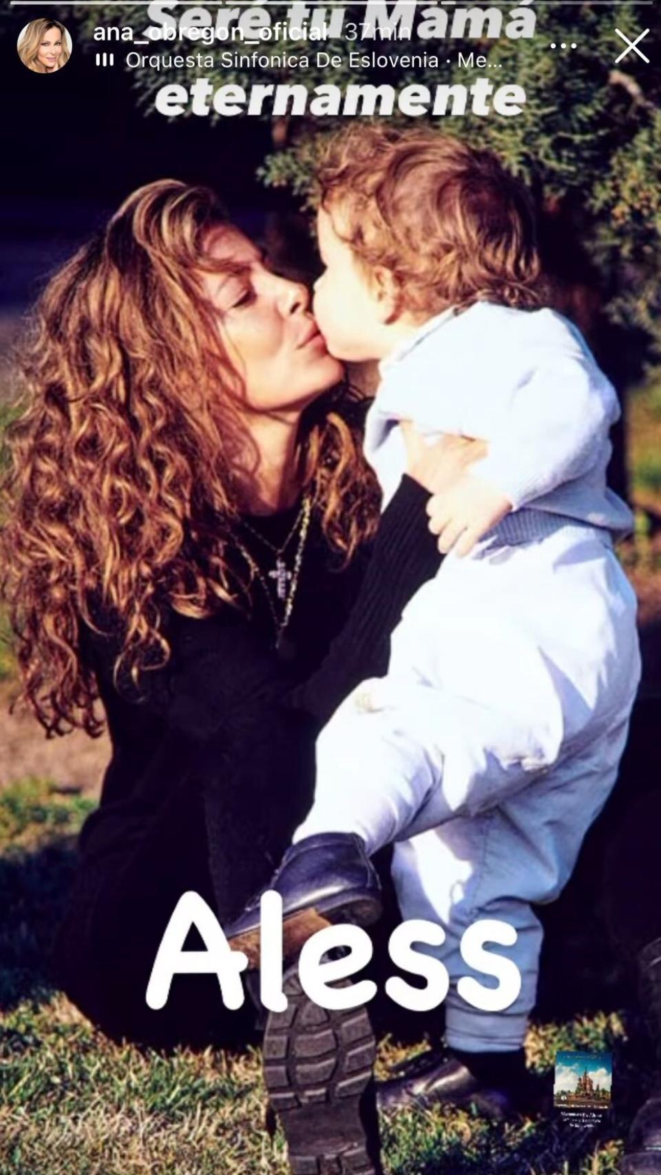 La imagen que ha compartido Ana Obregón en sus 'stories' de Instagram.