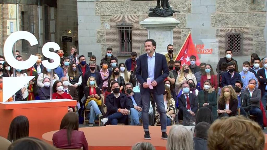 Edmundo Bal en el cierre de campaña en Madrid.