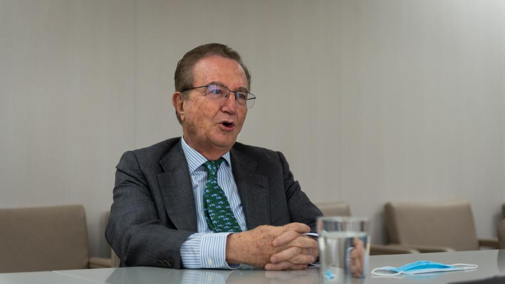 José María Fernández Sousa Faro, presidente de PharmaMar, en la sede de la compañía. (Beatriz Donlo)