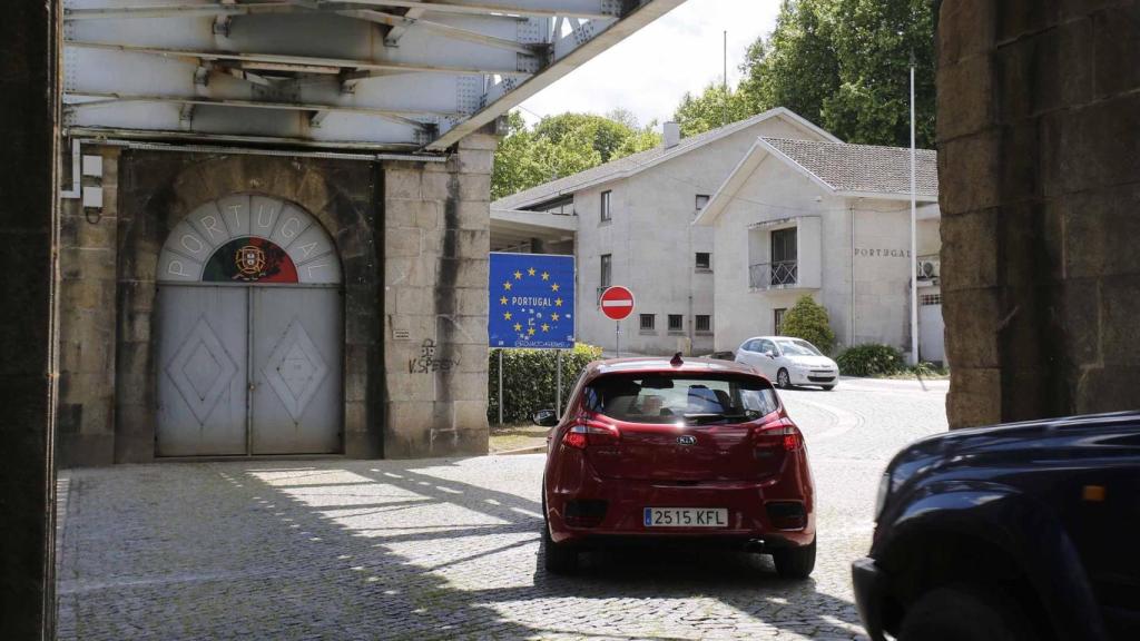 La frontera entre Galicia y Portugal, en Tui.