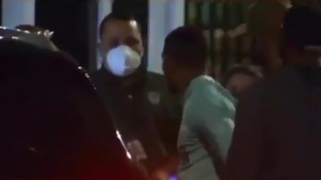 Momento de la detención de Félix Verdejo