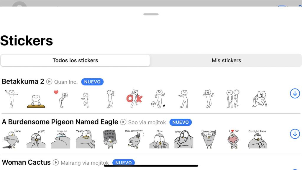 Nuevos stickers de WhatsApp.