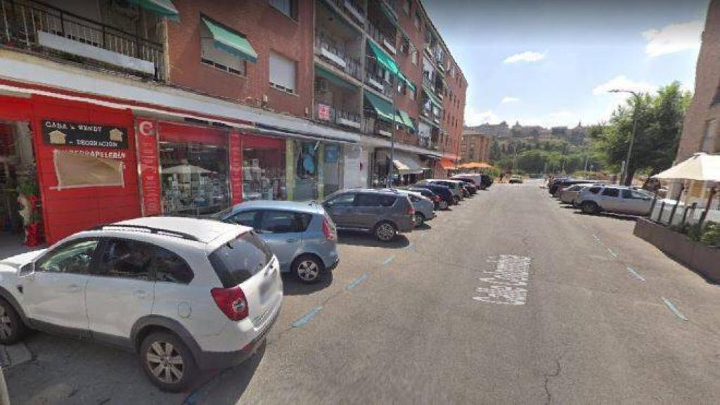 Calle Colombia, con el Casco Histórico de Toledo al fondo