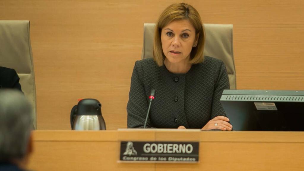 María Dolores de Cospedal en el Congreso de los Diputados en enero de 2018