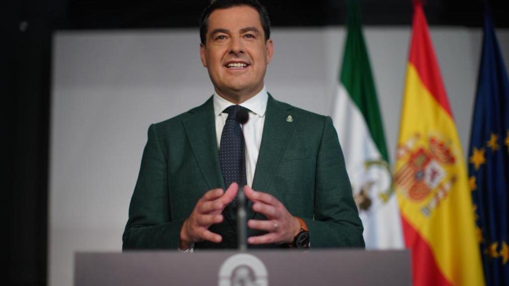 El presidente de la Junta de Andalucía, Juanma Moreno.