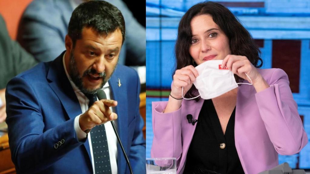Matteo Salvini e Isabel Díaz Ayuso.