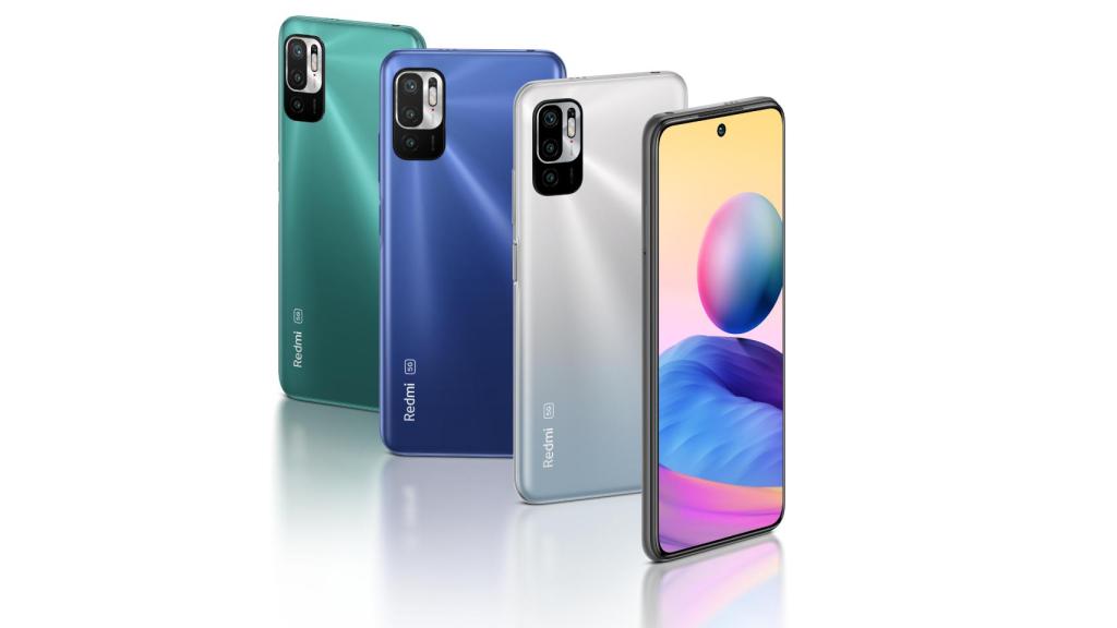 El Xiaomi Redmi Note 10 5G en todos sus colores.