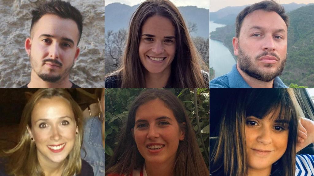 Álvaro, Belén, José, Gabriela, Ángeles y Adriana.