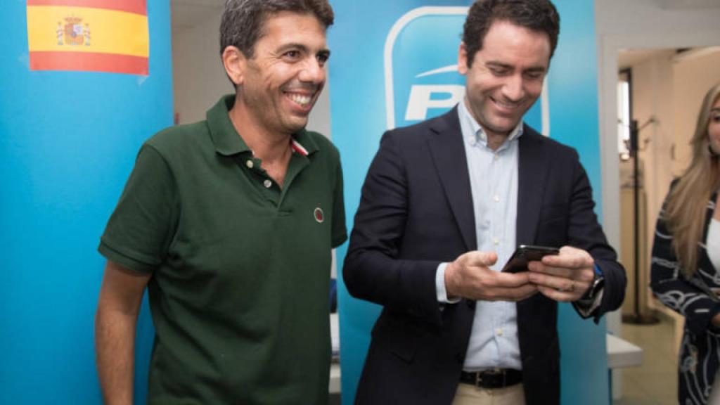 Carlos Mazón con Teodoro García Egea.