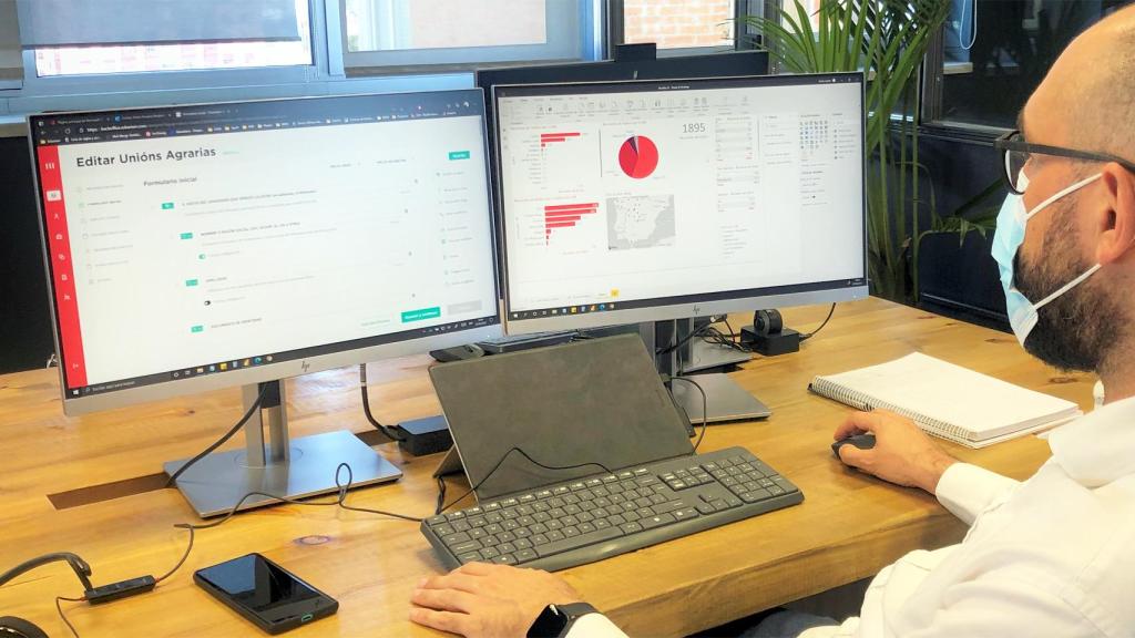 Plataforma propia de la empresa de servicios jurídicos Eskariam.