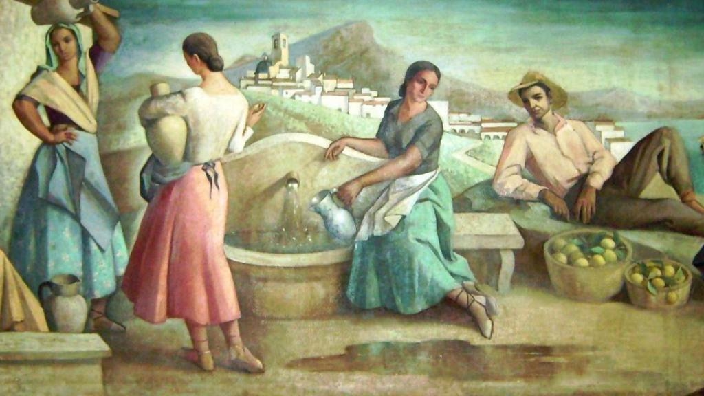 Mural de Gastón Castelló del Perpetuo Socorro.