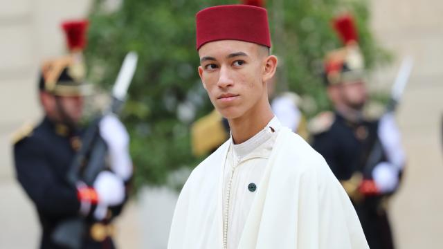 Moulay Hassan de Marruecos en el funeral de Jacques Chirac en septiembre de 2019.