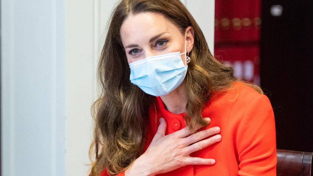 Kate Middleton, este viernes en la National Portrait Gallery, en el centro de Londres.