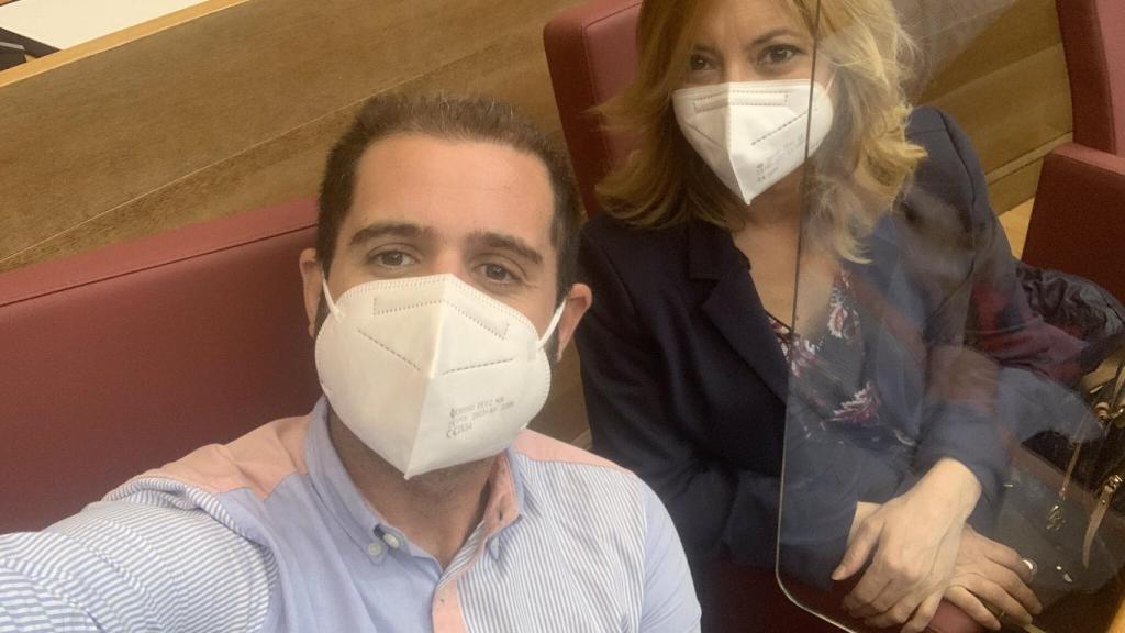 Jesús Salmerón y Cristina Gabarda. Jesús Salmerón