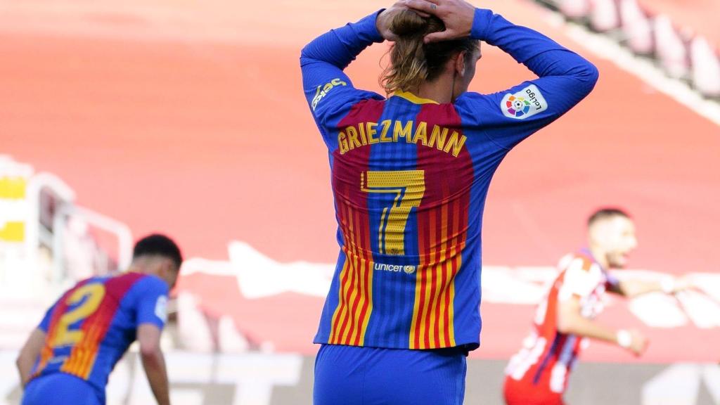 Griezmann se lamenta tras una oportunidad perdida