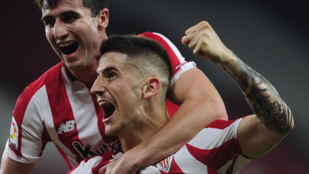 Sancet celebra un gol del Athletic