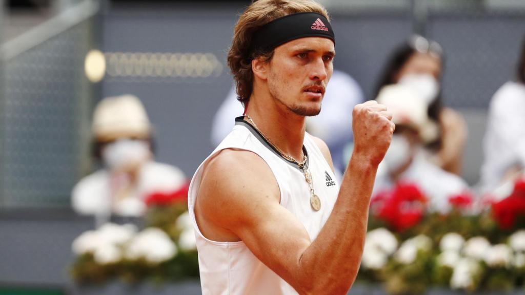 Zverev celebra un punto