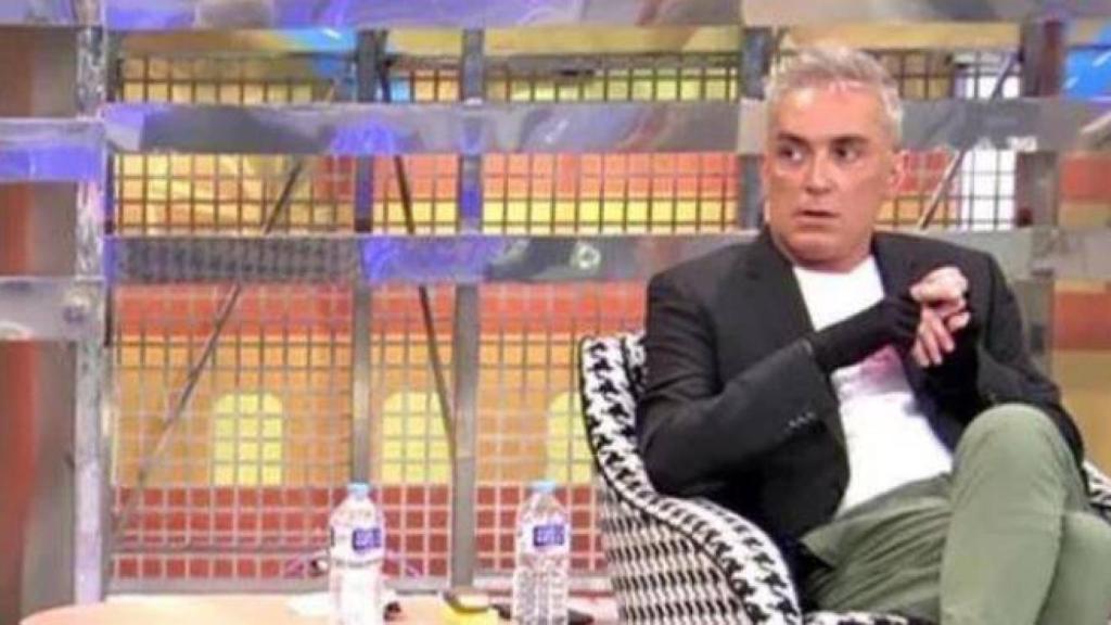 Kiko Hernández con guantes en una de sus últimas apariciones en televisión