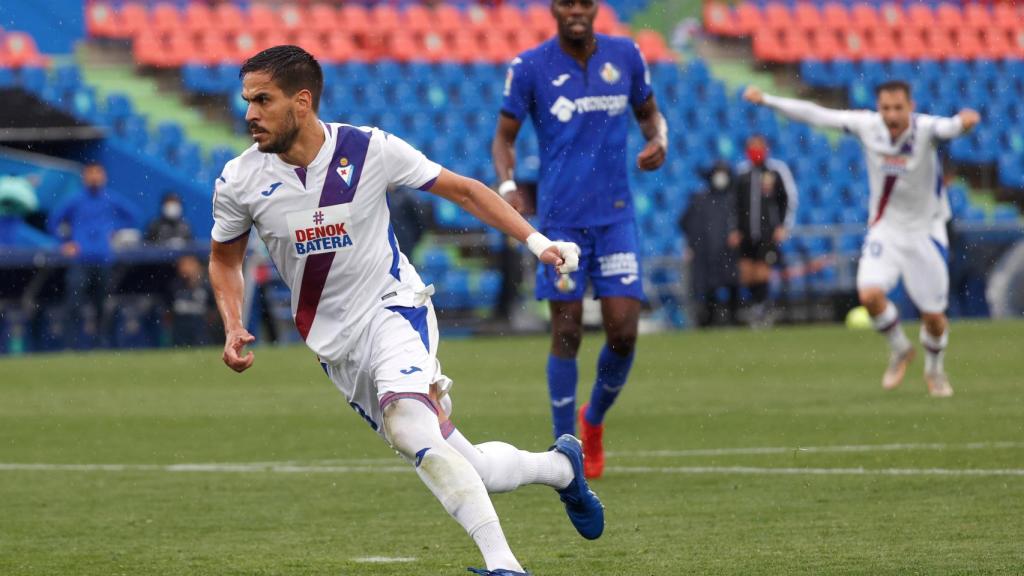 Recio marca el penalti ante el Getafe