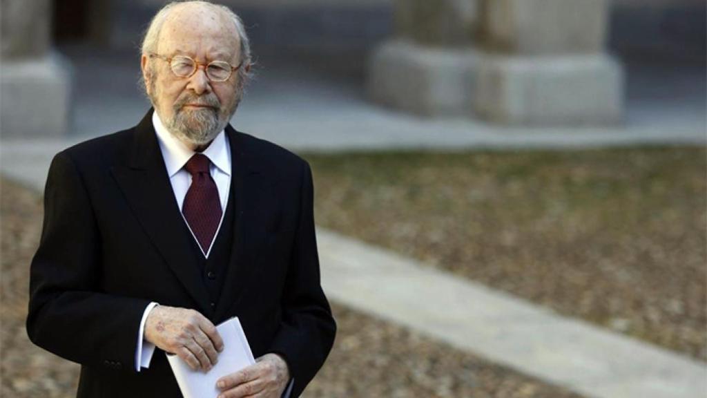 Caballero Bonald durante el acto de entrega del Cervantes. Foto: SPR