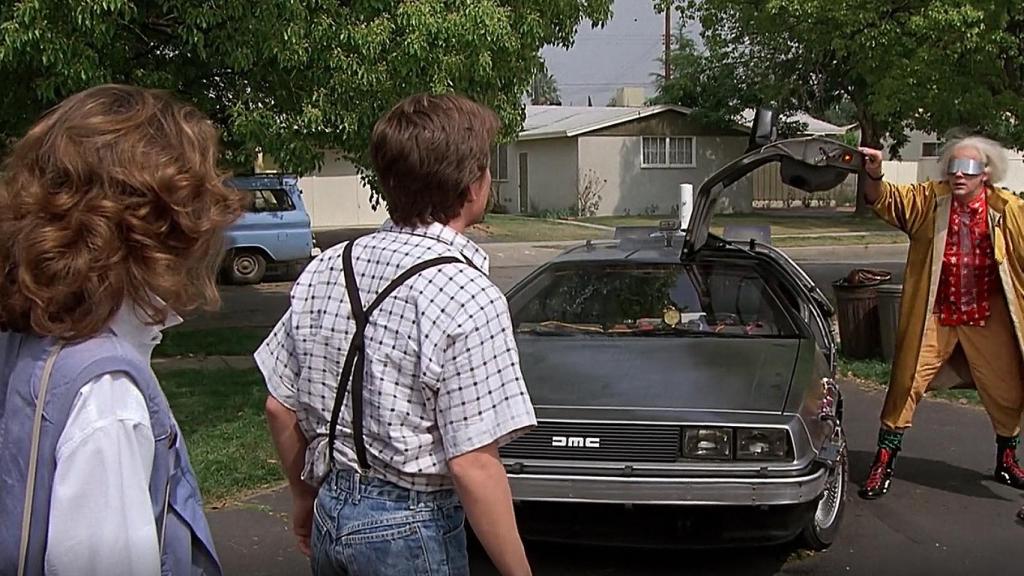 Escena de la película Regreso al futuro.