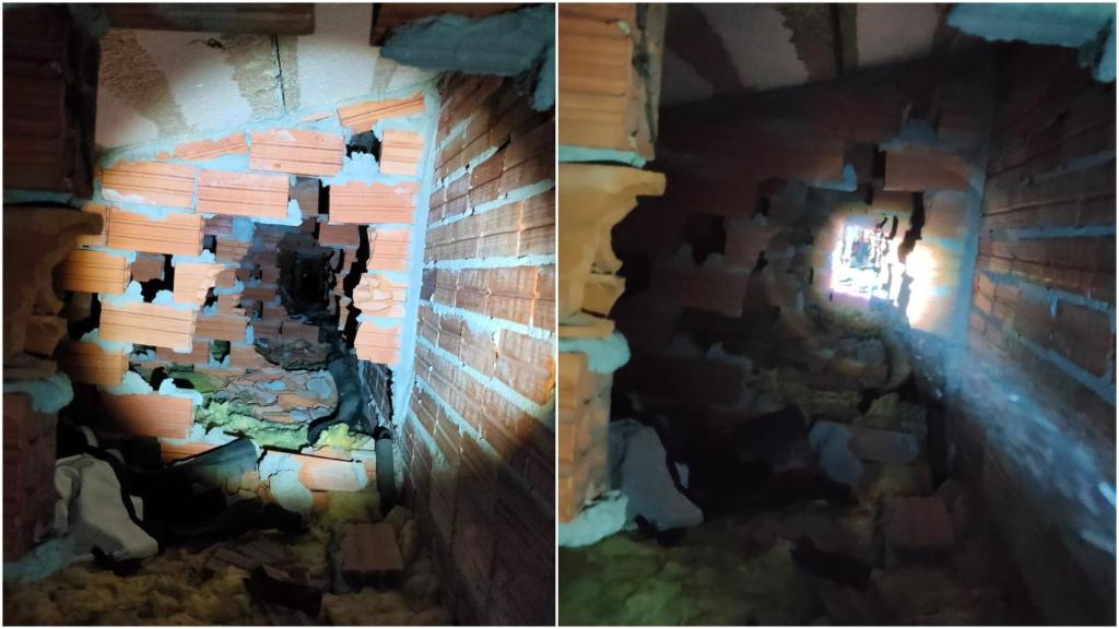 Imágenes del zulo en donde habrían sido retenidas las menores.