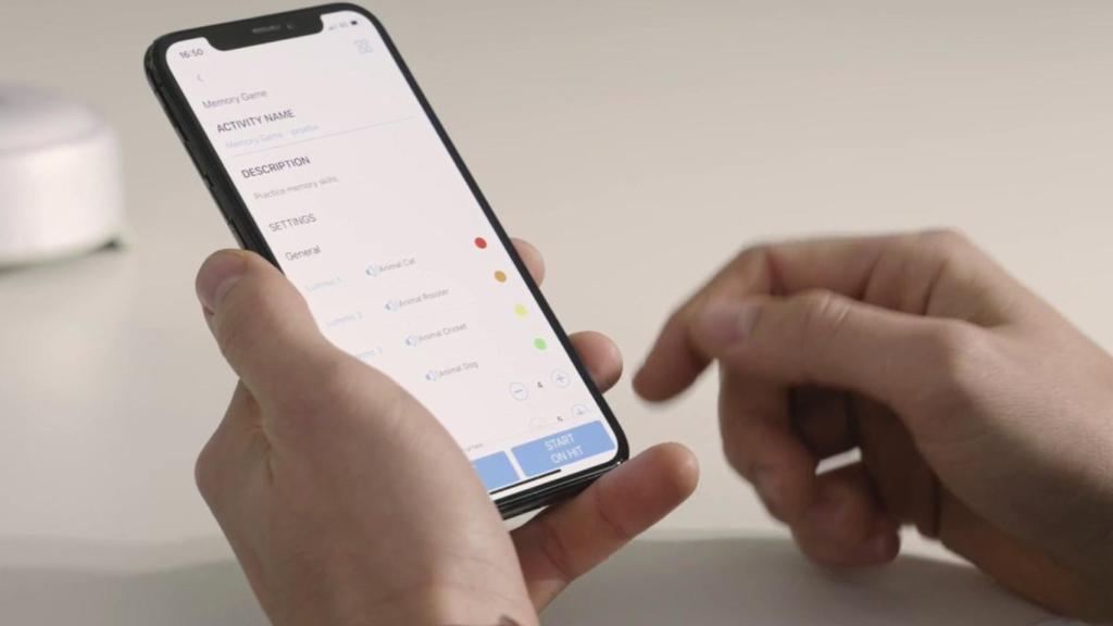 Las luces de reacción son compatibles con una aplicación.