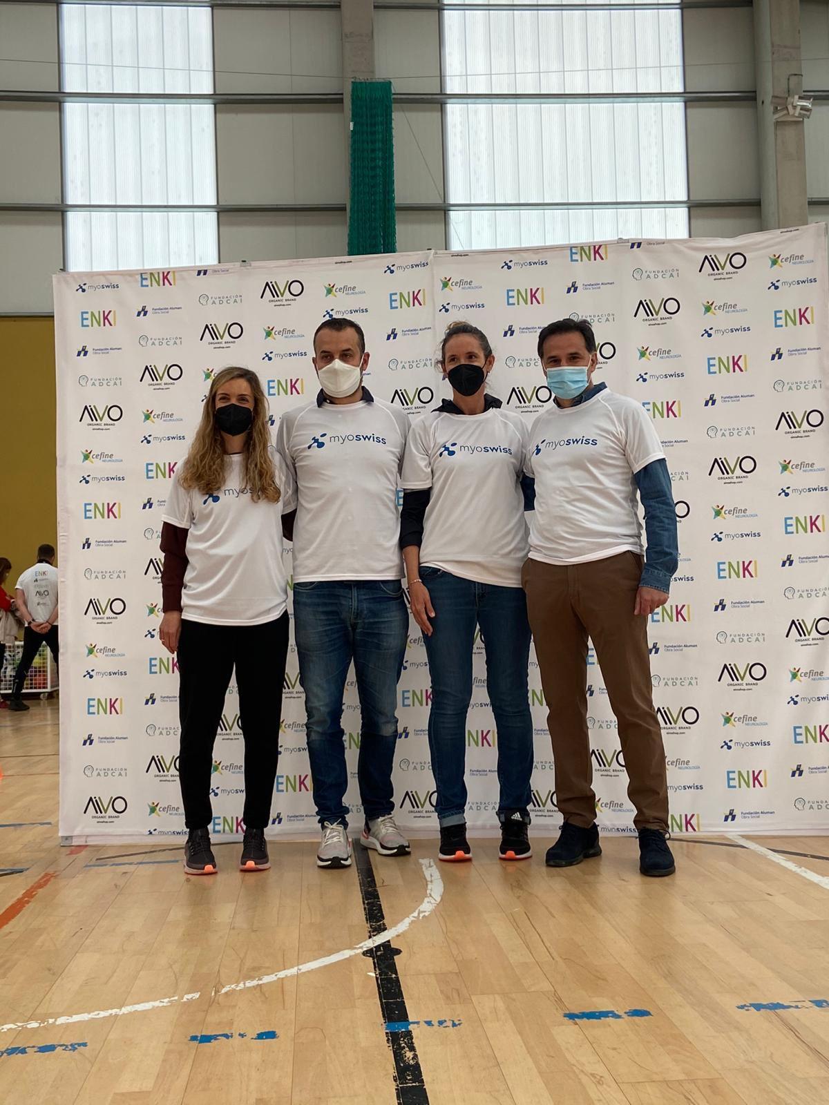 Los responsables de Adcai, Cefine Neurología, Enki y Aluman Obra Social (Cedida)