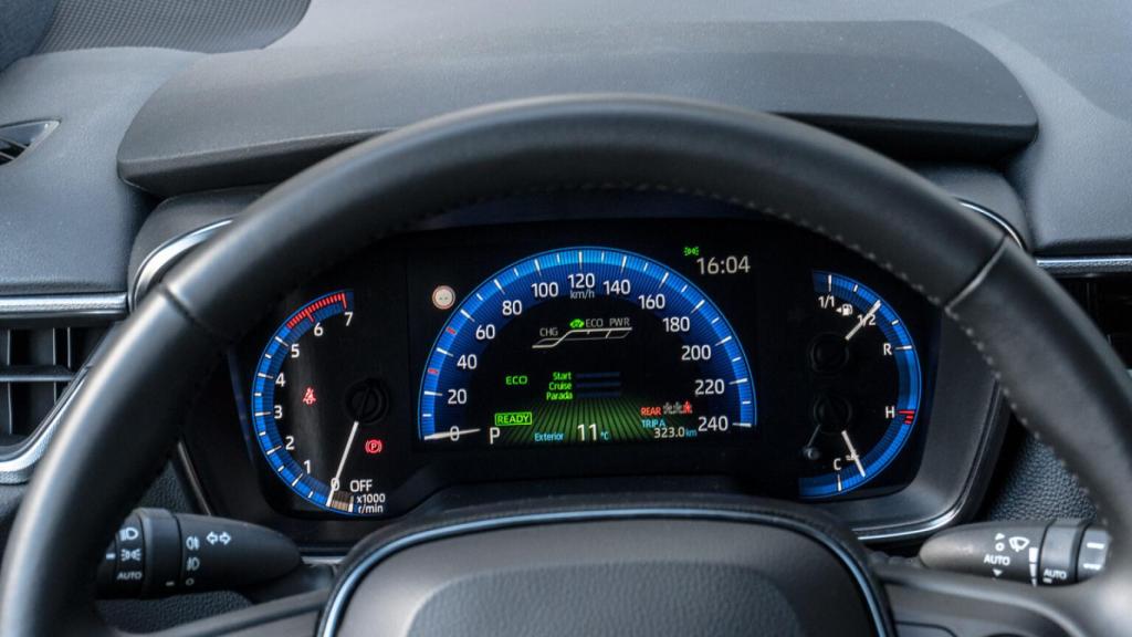 Cuadro de instrumentos del coche.