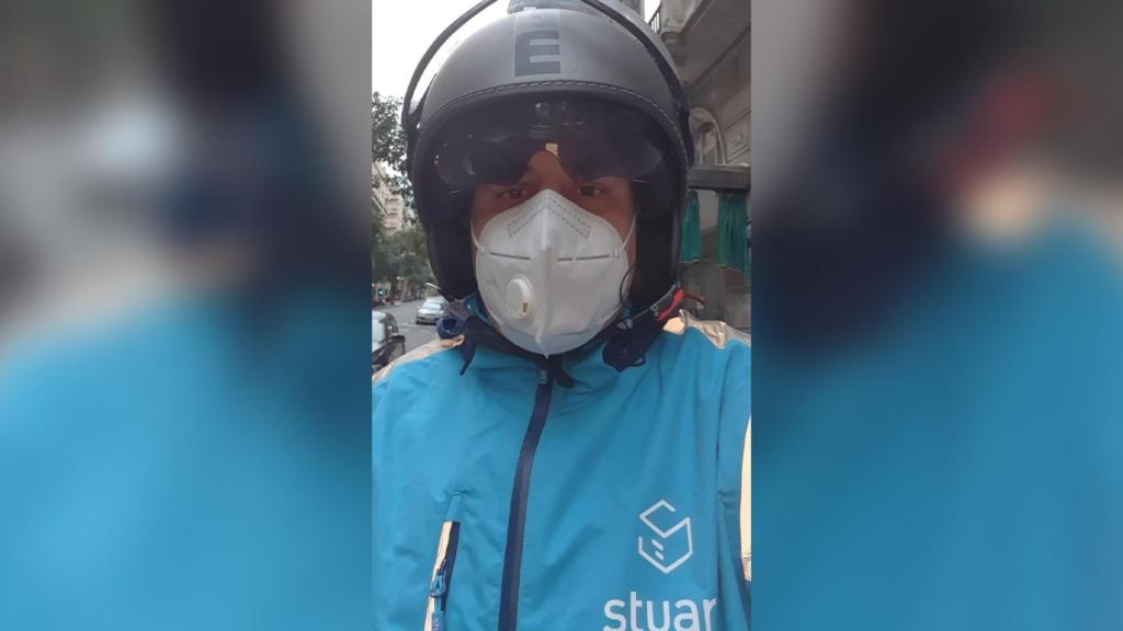 Cristian, rider autónomo que quiere seguir siéndolo.