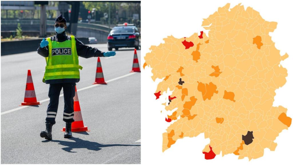 Así será desde el viernes 14 el mapa de Galicia de movilidad, hostelería y restricciones