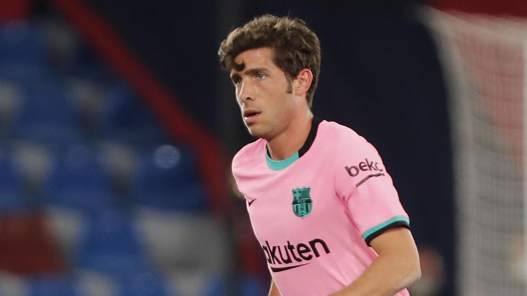 Sergi Roberto, durante un partido del FC Barcelona