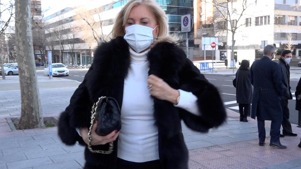 Bárbara Rey, en las calles de Madrid, el pasado mes de febrero.