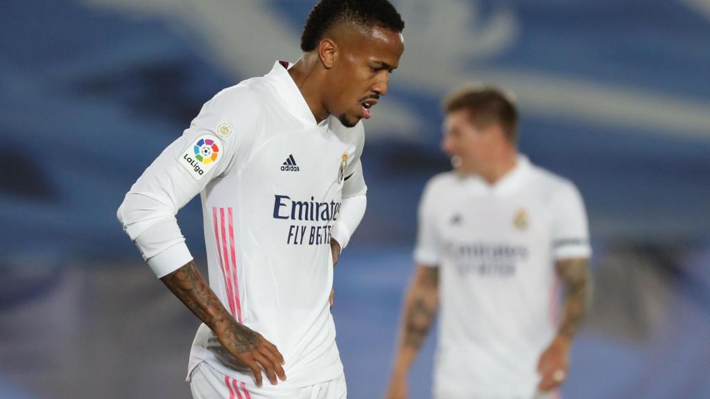 Eder Militao, en un partido del Real Madrid
