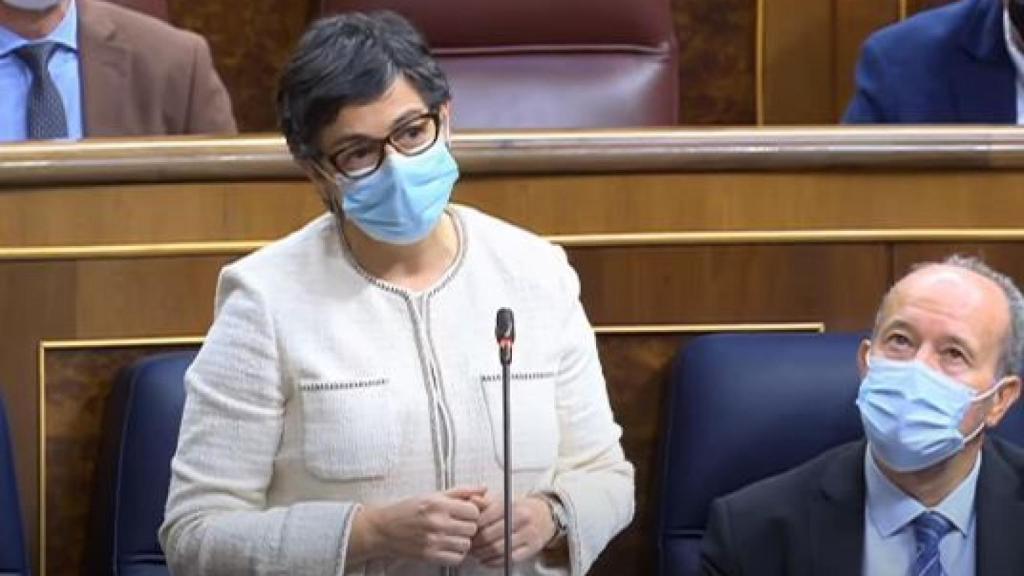 La ministra de Asuntos Exteriores, Arancha González Laya, en el Congreso, la pasada semana.
