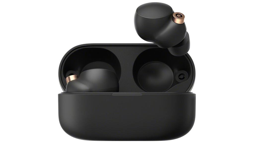 Sony WF-1000XM4 en negro.