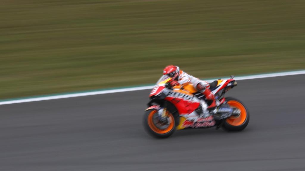 Marc Márquez, durante el Gran Premio de España de 2021